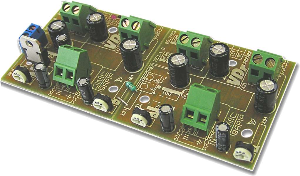 VDr-2x2P - свдоенный видеораспределитель-усилитель на плате